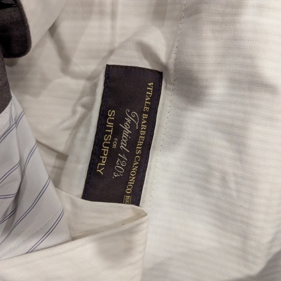 SuitSupply Taupe Tropical Wool Trousers - Size 28 to 32 - Picture 4 of 5